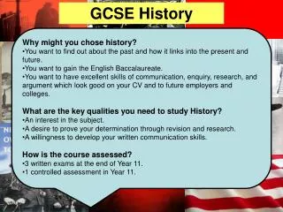 GCSE History at TCS