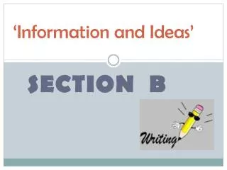 ‘Information and Ideas’