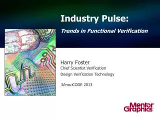 Industry Pulse: Trends in Functional Verification