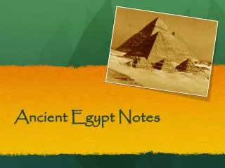 ancient egypt notes