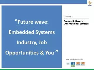 “ Future wave: Embedded Systems Industry, Job Opportunities &amp; You ”