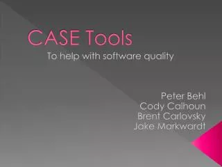 CASE Tools