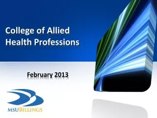 College of Allied Health Professions