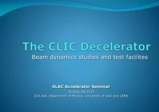 The CLIC Decelerator