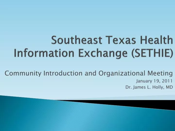 southeast texas health information exchange sethie