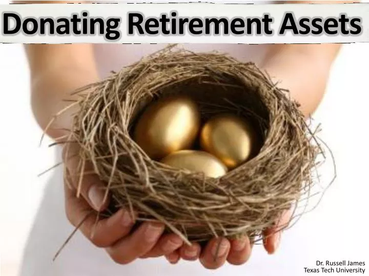 donating retirement assets