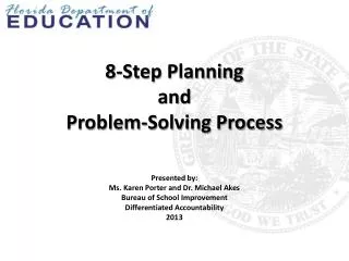 8-Step Planning and Problem-Solving Process