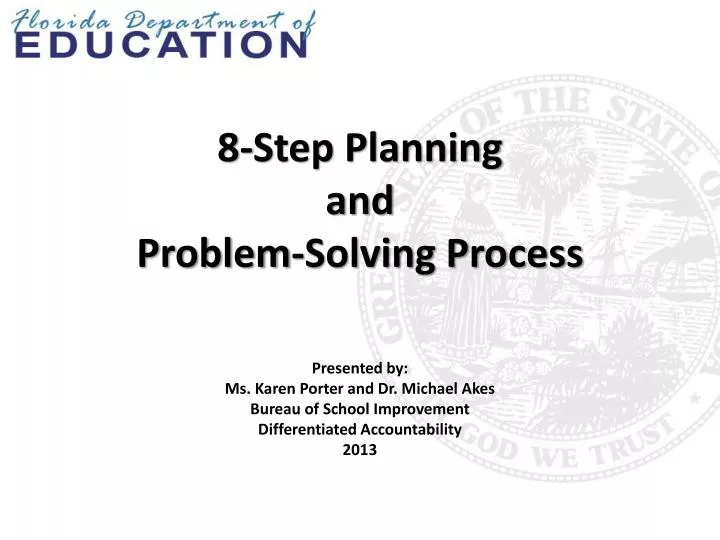 8 step planning and problem solving process