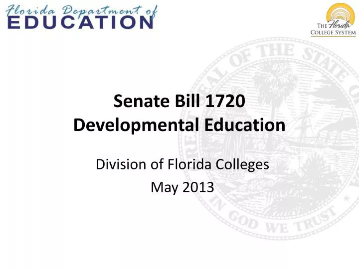 senate bill 1720 developmental education