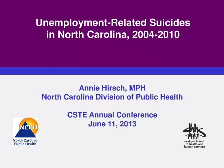 unemployment related suicides in north carolina 2004 2010