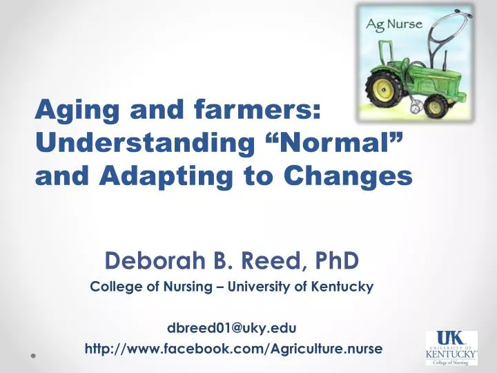 aging and farmers understanding normal and adapting to changes