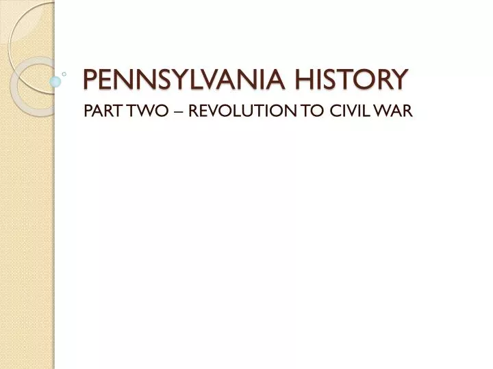 pennsylvania history