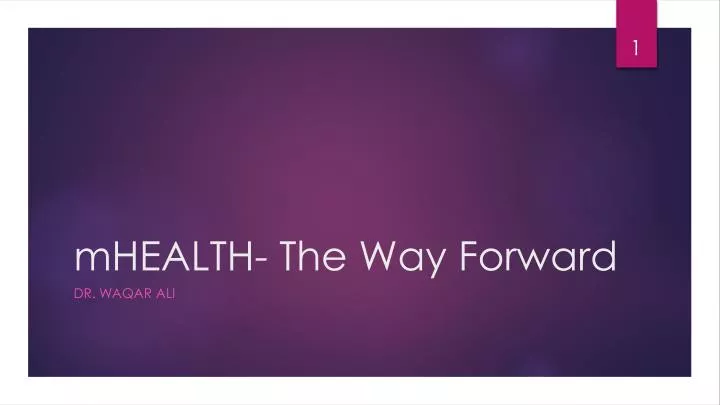 m health the way forward