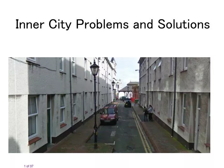 inner city problems and solutions