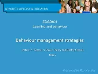 EDGD801 Learning and behaviour