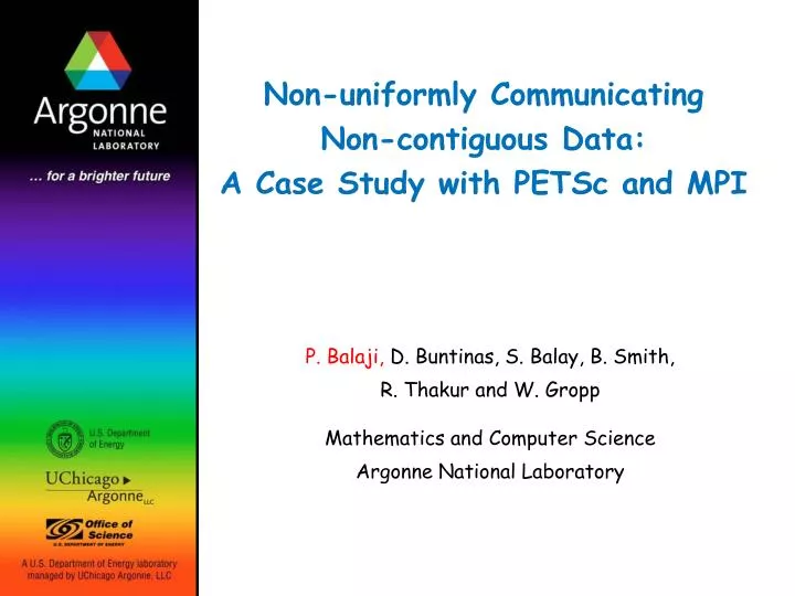 non uniformly communicating non contiguous data a case study with petsc and mpi