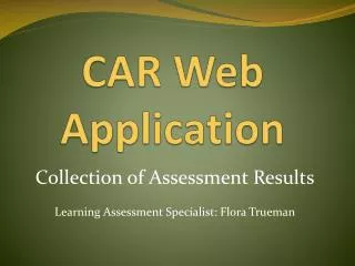 CAR Web Application