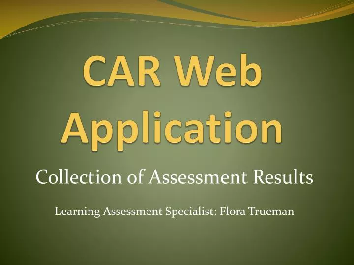 car web application