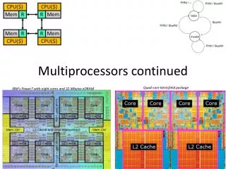 Multiprocessors continued
