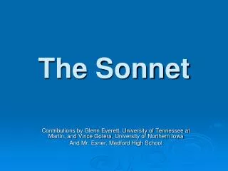 The Sonnet