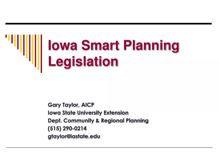 iowa smart planning legislation