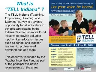 What is “TELL Indiana” ?