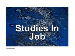 Studies In Job