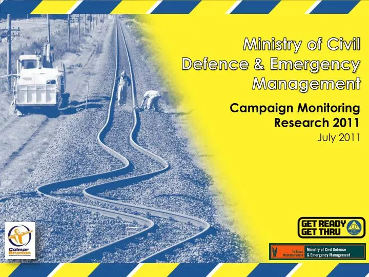 ministry of civil defence emergency management campaign monitoring research 2011