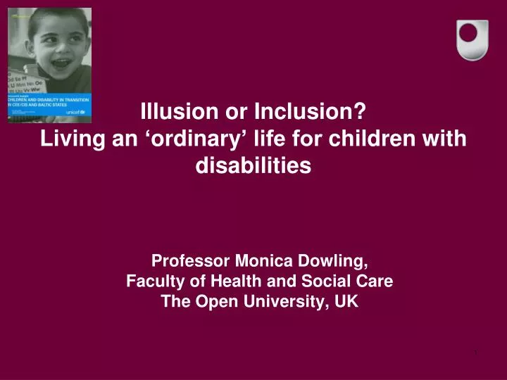 illusion or inclusion living an ordinary life for children with disabilities