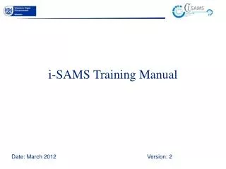 i-SAMS Training Manual