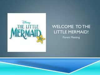 Welcome to the Little mermaid!