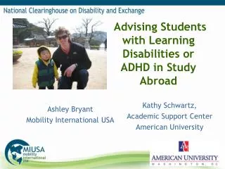 Advising Students with Learning Disabilities or ADHD in Study Abroad