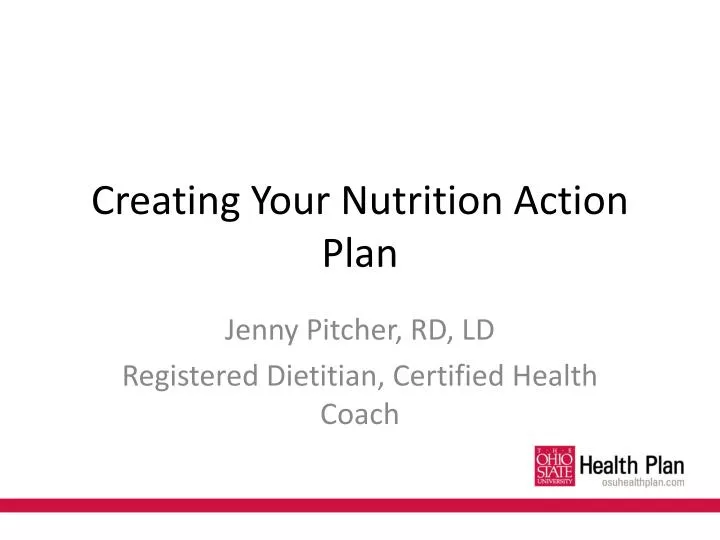 creating your nutrition action plan