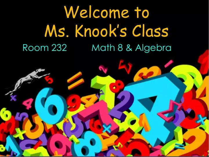 welcome to ms knook s class