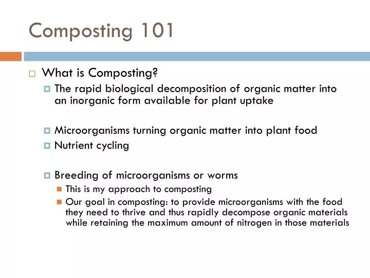 composting 101