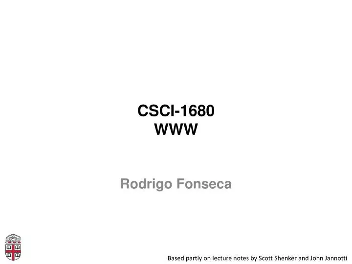 csci 1680 www