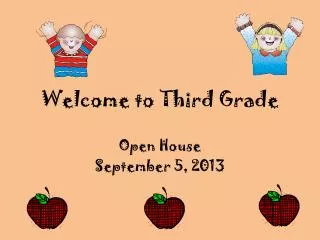 Welcome to Third Grade