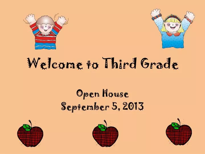 welcome to third grade