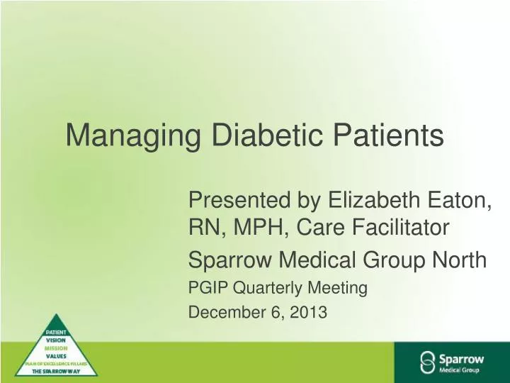 managing diabetic patients