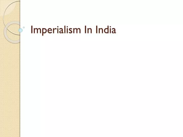 imperialism in india