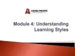 Module 4: Understanding Learning Styles - slide 1