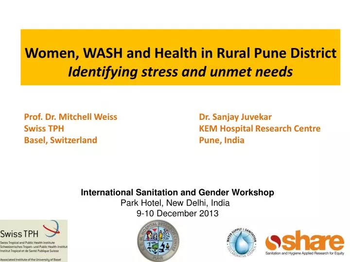 women wash and health in rural pune district identifying stress and unmet needs