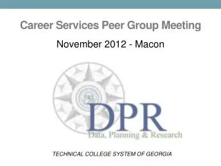 Career Services Peer Group Meeting