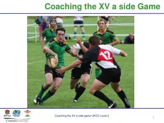 Coaching the XV a side Game