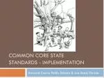 Common Core State Standards - Implementation - slide 1