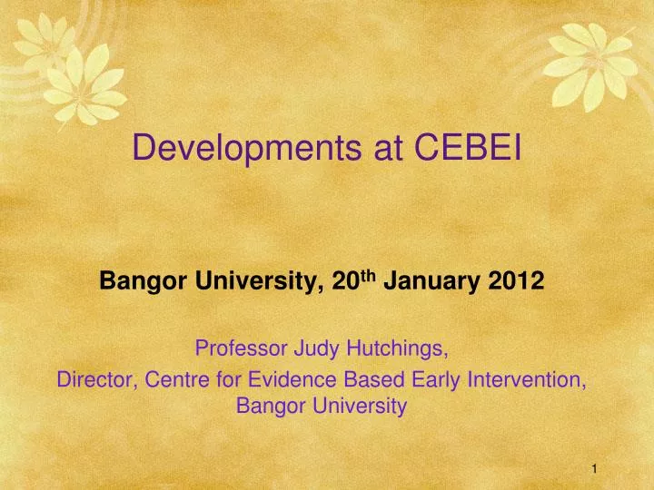 developments at cebei