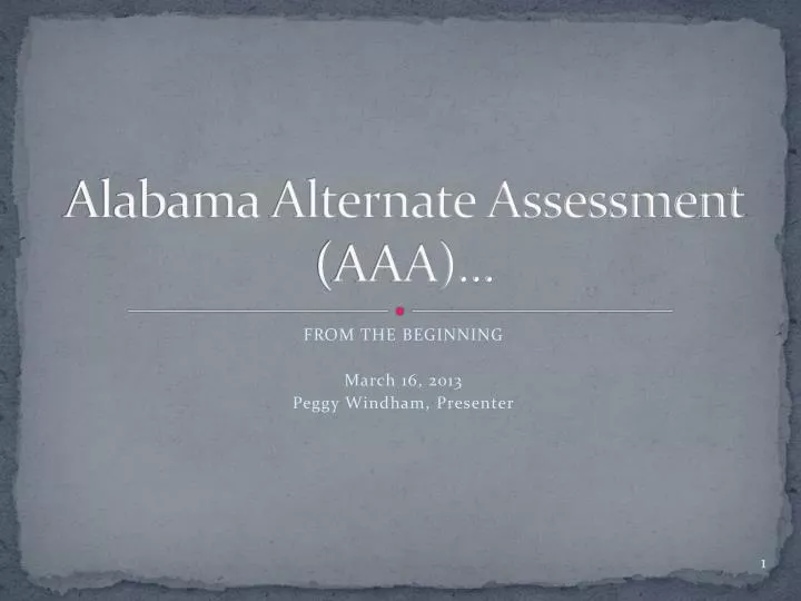 alabama alternate assessment aaa