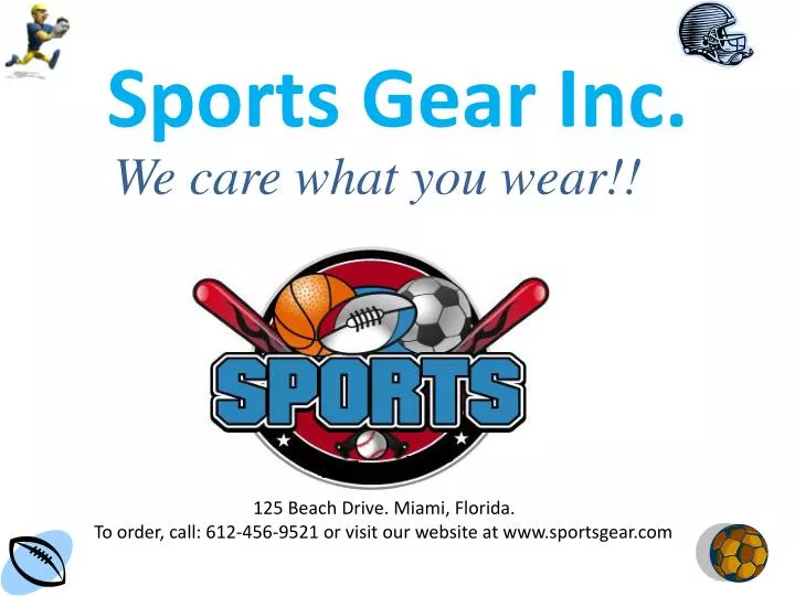 sports gear inc