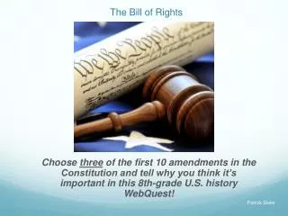 The Bill of Rights