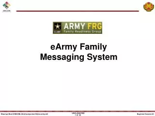 eArmy Family Messaging System